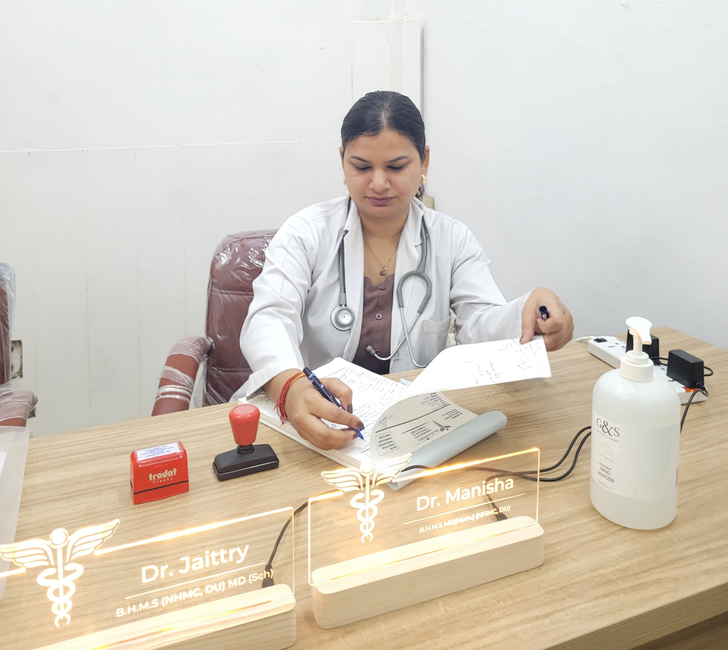 Doctor consultation in progress